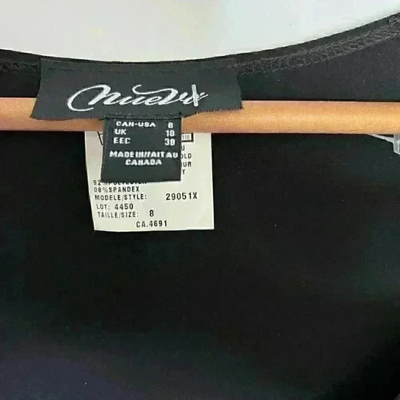 BNWT Nueva Black Tiered/ Ruffle Dress Size 8 - Picture 13 of 13